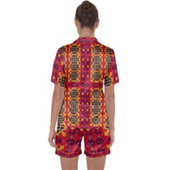 Satin Short Sleeve Pajamas Set 