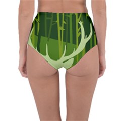 Reversible High-Waist Bikini Bottoms 