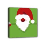 Santa Claus Hat Christmas Mini Canvas 4  x 4  (Stretched)
