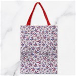 Blue White Cannabis Marijuana Reusable Shopping Tote Bag