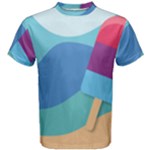 Ice Summer Beach Sea Dessert Men s Cotton Tee