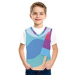 Ice Summer Beach Sea Dessert Kids  Basketball Tank Top