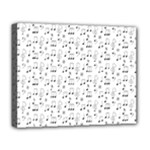 Music Notes Wallpaper Deluxe Canvas 20  x 16  (Stretched)