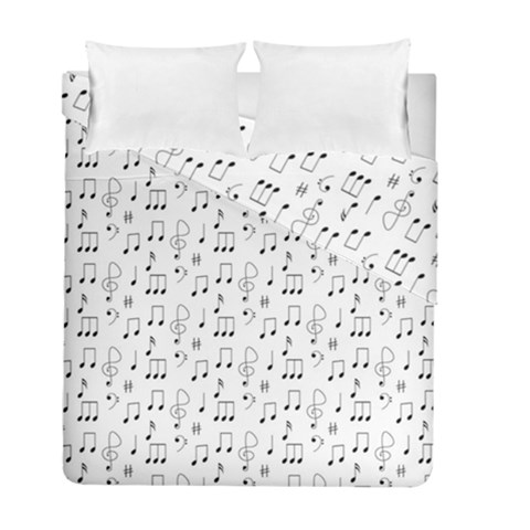 Music Notes Wallpaper Duvet Cover Double Side (Full/ Double Size) from ArtsNow.com