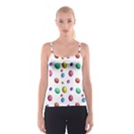 Egg Easter Texture Colorful Spaghetti Strap Top