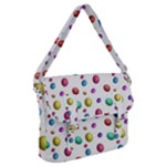 Egg Easter Texture Colorful Buckle Messenger Bag