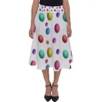 Egg Easter Texture Colorful Perfect Length Midi Skirt