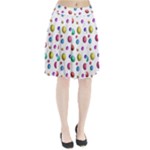 Egg Easter Texture Colorful Pleated Skirt