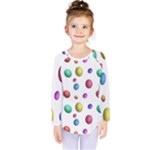 Egg Easter Texture Colorful Kids  Long Sleeve Tee