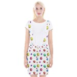 Egg Easter Texture Colorful Braces Suspender Skirt