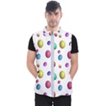 Egg Easter Texture Colorful Men s Puffer Vest