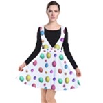 Egg Easter Texture Colorful Plunge Pinafore Dress