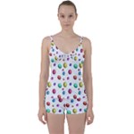 Egg Easter Texture Colorful Tie Front Two Piece Tankini