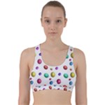 Egg Easter Texture Colorful Back Weave Sports Bra