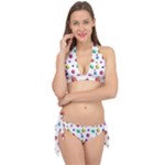 Egg Easter Texture Colorful Tie It Up Bikini Set