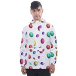 Egg Easter Texture Colorful Men s Front Pocket Pullover Windbreaker