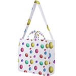 Egg Easter Texture Colorful Square Shoulder Tote Bag