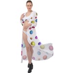 Egg Easter Texture Colorful Maxi Chiffon Beach Wrap