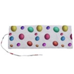 Egg Easter Texture Colorful Roll Up Canvas Pencil Holder (S)