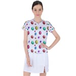 Egg Easter Texture Colorful Women s Sports Top