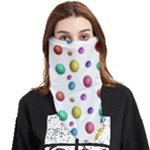 Egg Easter Texture Colorful Face Covering Bandana (Triangle)