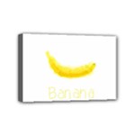 Banana Fruit Watercolor Painted Mini Canvas 6  x 4  (Stretched)