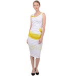 Banana Fruit Watercolor Painted Sleeveless Pencil Dress