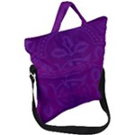 Cloister Advent Purple Fold Over Handle Tote Bag