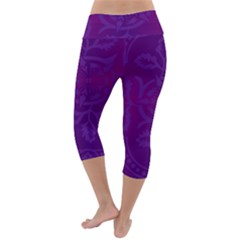 Lightweight Velour Capri Yoga Leggings 