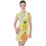 Fruit Drawstring Hooded Dress