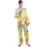 Fruit Men s Long Sleeve Satin Pyjamas Set