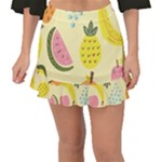 Fruit Fishtail Mini Chiffon Skirt
