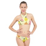 Fruit High Neck Bikini Set