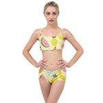 Fruit Layered Top Bikini Set