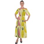 Fruit Shoulder Straps Boho Maxi Dress 