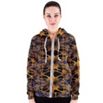 Fractal Flower Women s Zipper Hoodie