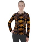 Fractal Flower Women s Pique Long Sleeve Tee