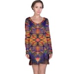 Fractal Flower Long Sleeve Nightdress