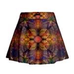 Fractal Flower Mini Flare Skirt