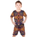 Fractal Flower Kids  Tee and Shorts Set