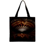 Fractal Illusion Zipper Grocery Tote Bag