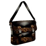 Fractal Illusion Buckle Messenger Bag