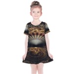 Fractal Illusion Kids  Simple Cotton Dress