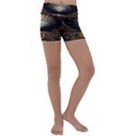 Fractal Illusion Kids  Lightweight Velour Yoga Shorts