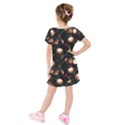 Kids  Short Sleeve Velvet Dress 