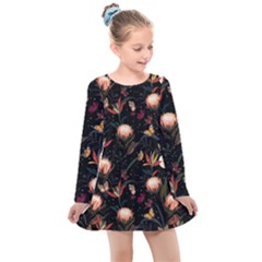 Kids  Long Sleeve Dress 