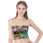 Halloween Love Chains Pattern Tube Top