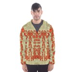 Roses Decorative In The Golden Environment Men s Hooded Windbreaker