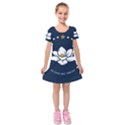 Kids  Short Sleeve Velvet Dress 