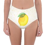 Illustration Sgraphic Lime Orange Reversible High-Waist Bikini Bottoms
